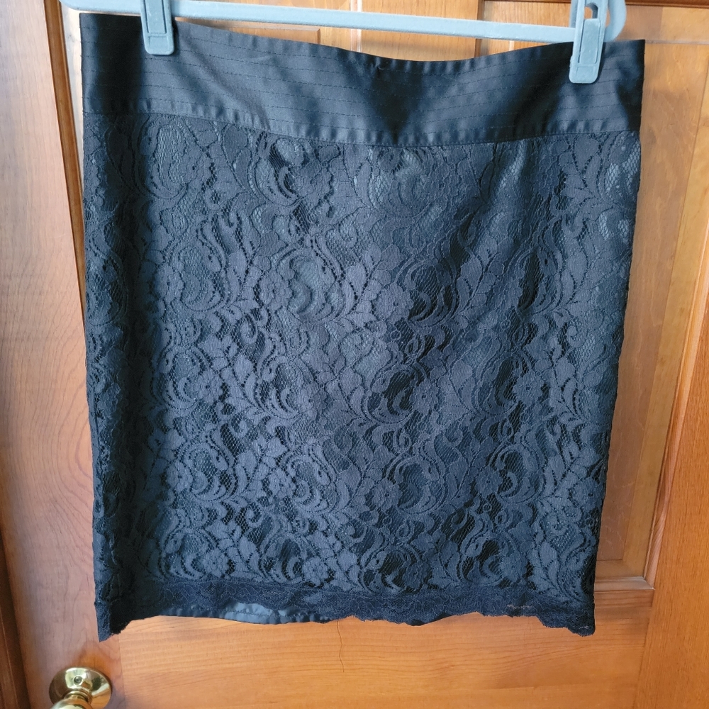 The Limited black lace skirt size 14